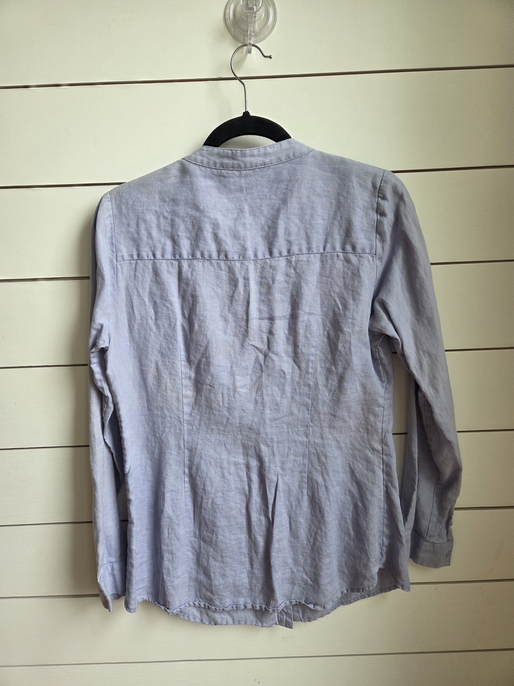 Boden Linen RuffledButton-Down Blouse - Picture 9 of 9